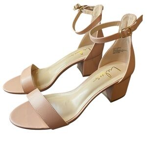 Lulu's cream Minimalist Heeled Sandals